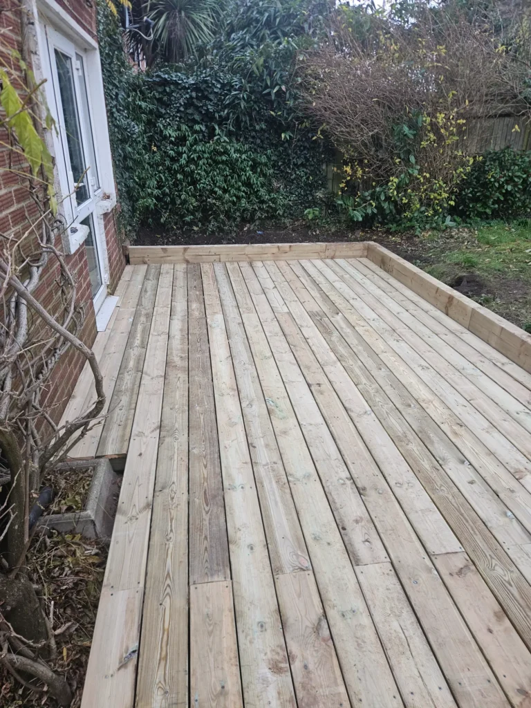 new timber decking installation completed1