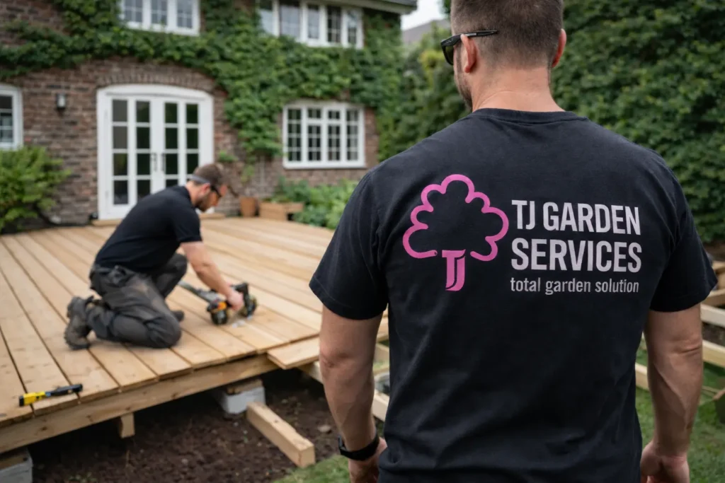 tj garden services decking hero